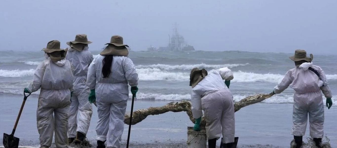 Νεκρά πουλιά από πετρελαιοκηλίδα στις ακτές του Περού